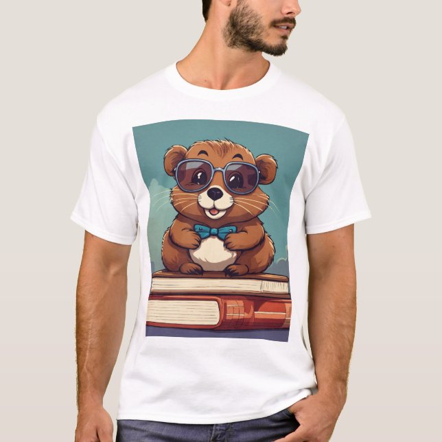 Teddy och magiska bokar t shirt (Framsida)