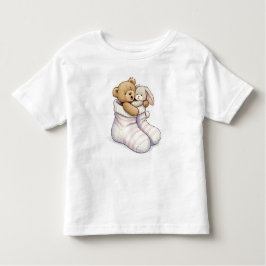 Teddy och Rabbit Warm Up i socklar T Shirt