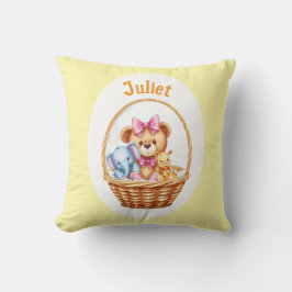 Teddy och vänner i basket kudde