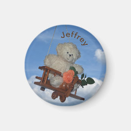 Teddy på resor magnet