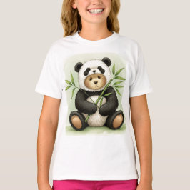 Teddy - Panda med Bamboo av Natasha Us T Shirt