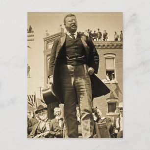 Teddy Roosevelt 1905 Stereoview Card-Vintage Vykort