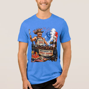 Teddy Roosevelt BBQ Grillmästare 4 juli Patriot T Shirt