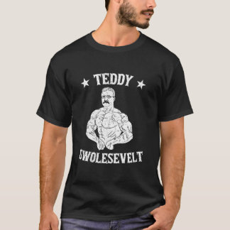 Teddy Roosevelt Body Byggnad som ut muskelgam T Shirt