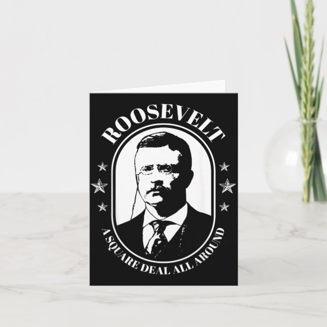 Teddy Roosevelt Citat Bull Moose Theodore Kort (Framsida)
