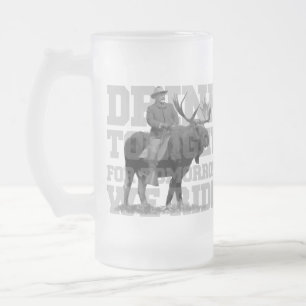 Teddy Roosevelt drink ikväll Frostat Ölglas