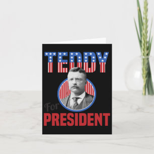 Teddy Roosevelt för President Bull Moose Theodore Kort