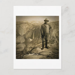 Teddy Roosevelt Glacier Point Yosemite Valley Vykort