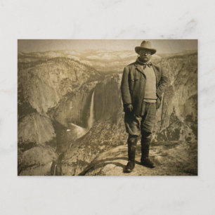 Teddy Roosevelt Glacier Point Yosemite Valley Vykort