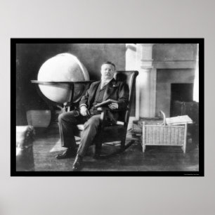 Teddy Roosevelt i Repose 1908 Poster