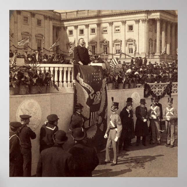 Teddy Roosevelt Inaugural Adress, 1905 Poster (Framsidan)