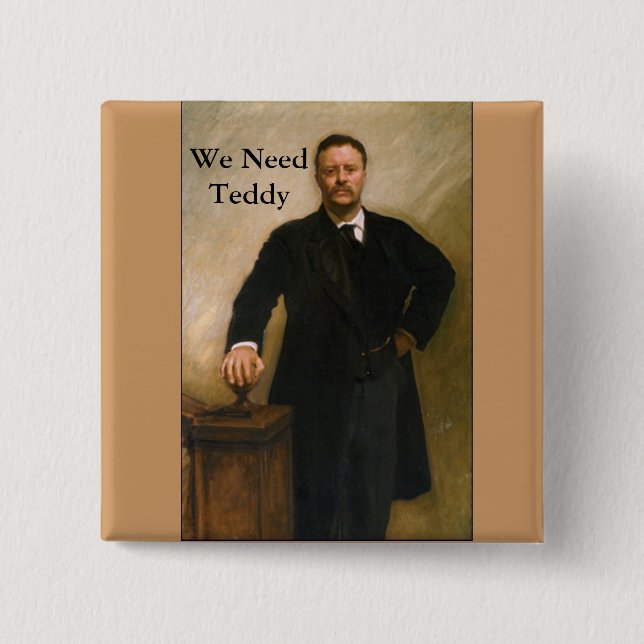 Teddy Roosevelt knäppas Knapp (Framsida)