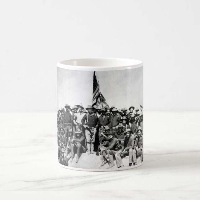 Teddy Roosevelt och de grova ryttarna Kaffemugg (Center)