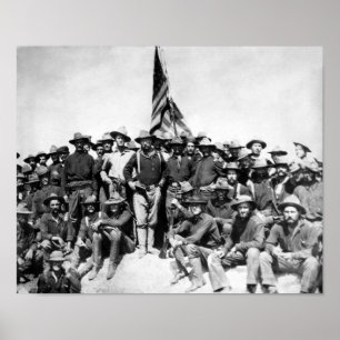 Teddy Roosevelt och de grova ryttarna Poster