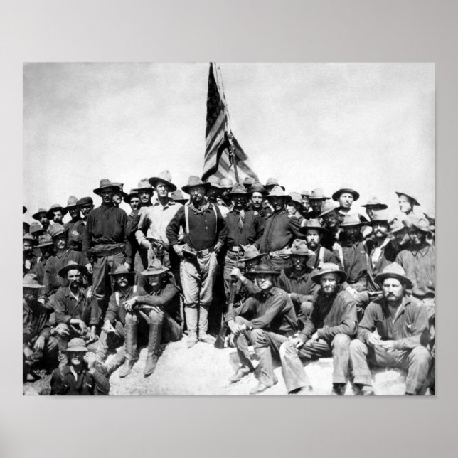 Teddy Roosevelt och de rå riderna Poster (Framsidan)