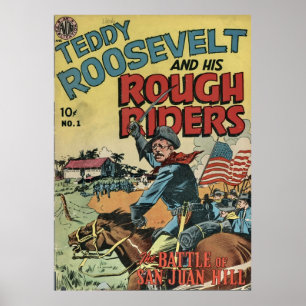 Teddy Roosevelt och Hans Rough Riders 001 oneshot Poster