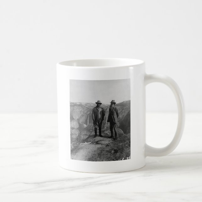 Teddy Roosevelt och John Muir i Yosemite Kaffemugg (Höger)