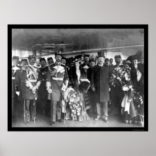 Teddy Roosevelt och Prince Henry 1902 Poster