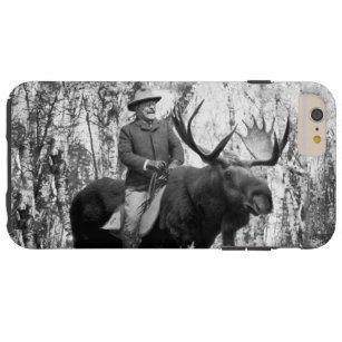 Teddy Roosevelt som rider ett tjurälgfodral Tough iPhone 6 Plus Skal