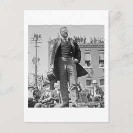 Teddy Roosevelt Stereoview Card 1905 Vintage Vykort