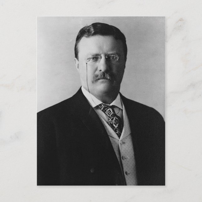 Teddy Roosevelt Vykort (Framsida)