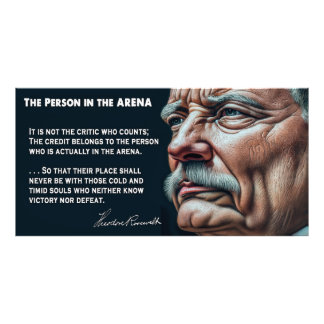 Teddy Roosevelts person i Tal 1910 Fototryck