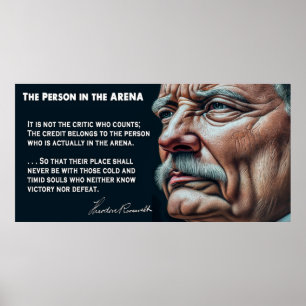 Teddy Roosevelts person i Tal 1910 Poster