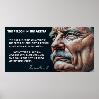 Teddy Roosevelts person i Tal 1910 Poster