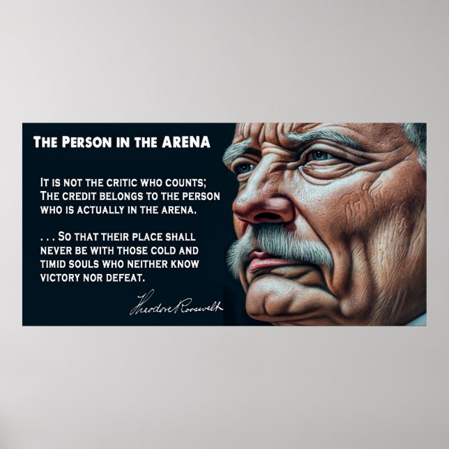 Teddy Roosevelts person i Tal 1910 Poster (Framsidan)