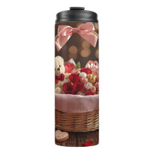 Teddy Rose Korg Romantisk Valentine Rostfri 