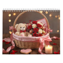 Teddy Rose Korgaskrivbord Romantic Valentine Desk 