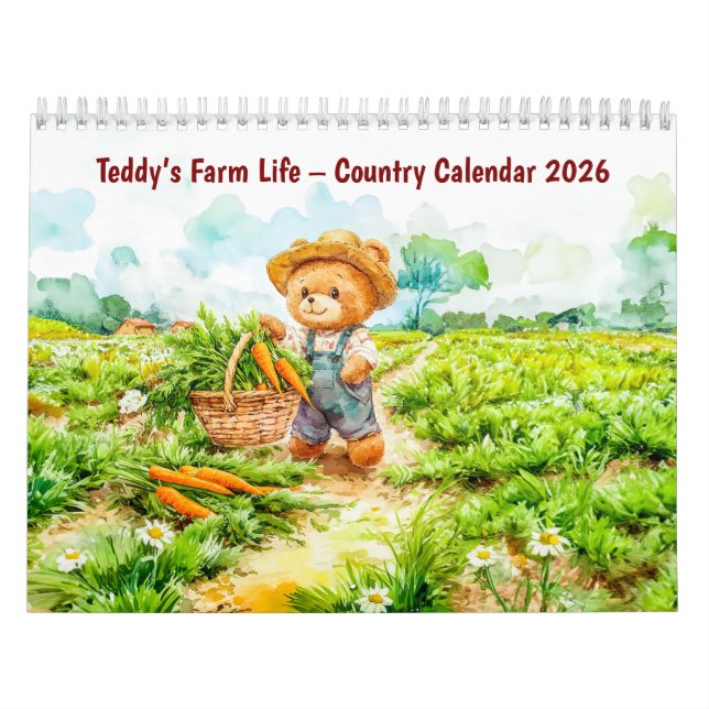 Teddy’s Farm Life – Country Calendar 2026 Kalender (Omslag)