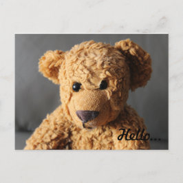 Teddy säger hej vykort