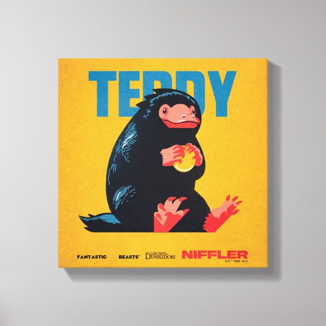 Teddy Vintage Graphic Canvastryck (Framsida)