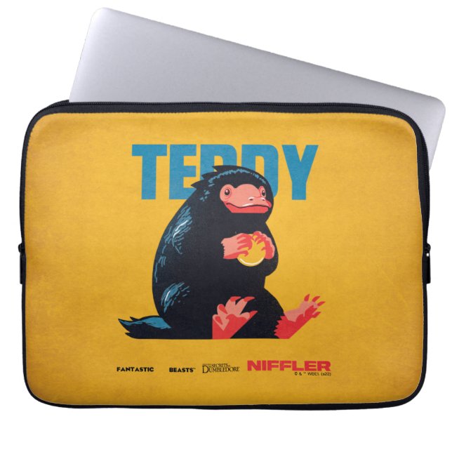 Teddy Vintage Graphic Laptop Fodral (Framsidan)