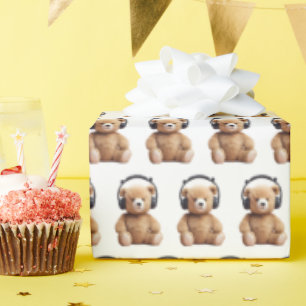 Teddy Wearing-hörlurar Presentpapper