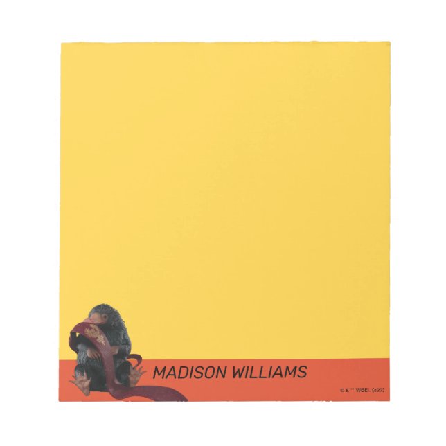 Teddy with Tie Graphic Anteckningsblock (Framsida)