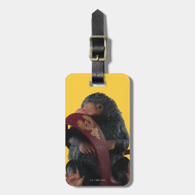 Teddy With Tie Graphic Bagagebricka (Vertikal Framsida)