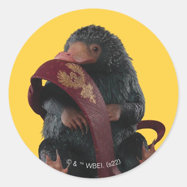 Teddy With Tie Graphic Runt Klistermärke (Framsida)