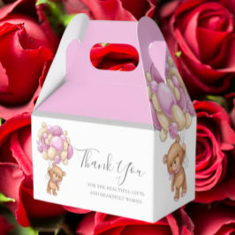 Teddyballong Rosa Favoritlåda Presentaskar