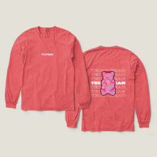 TeddyBear Graphic Casualwear Longsleeve-skjorta T Shirt