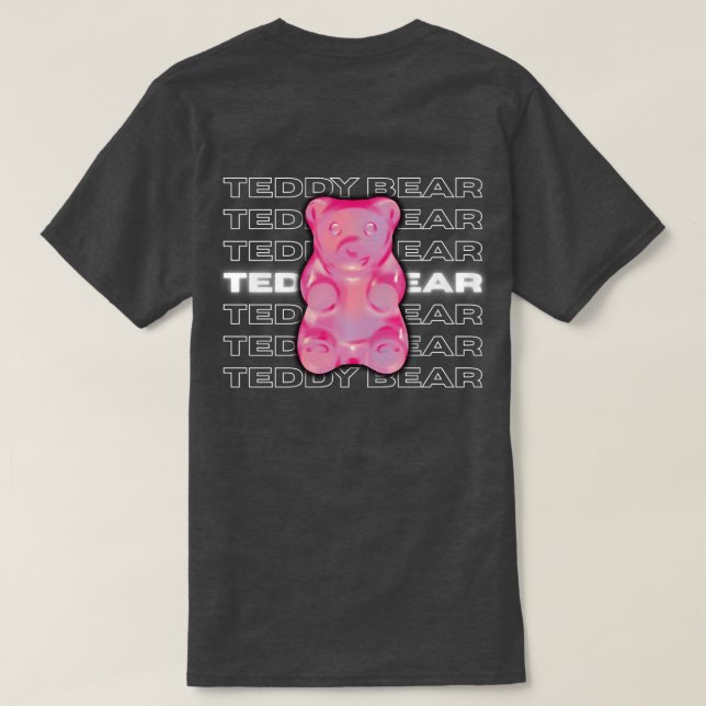 TeddyBear Graphic Streetwear T-Shirt (Design baksida)