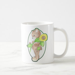 Teddybear, nyckelpiga och solrosmugg kaffemugg