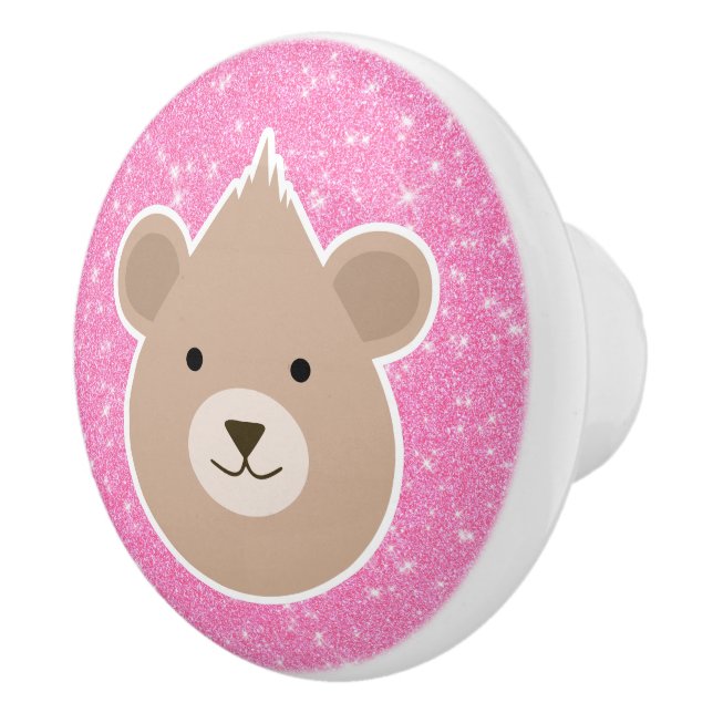 TeddybjörGlitter Knopp (Höger)