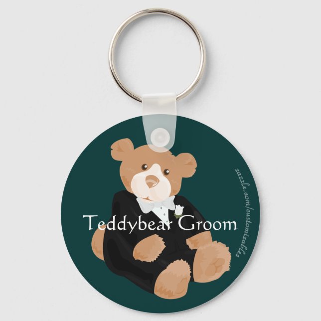 Teddybjörgroom Keychain Nyckelring (Framsida)