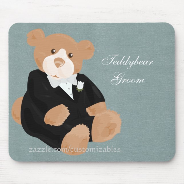 TeddybjörGroomMousepad Musmatta (Framsidan)