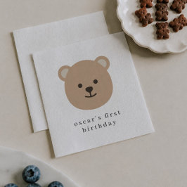 Teddybjörn Ansikte Pappersservett