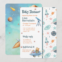 Teddybjörn Astronaut I Rymden Baby Shower