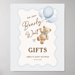 Teddybjörn Baby Pojke Bebisdopp Gåvor Poster