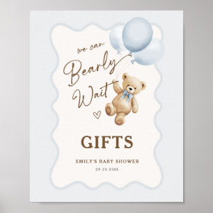 Teddybjörn Baby Pojke Bebisdopp Gåvor Poster